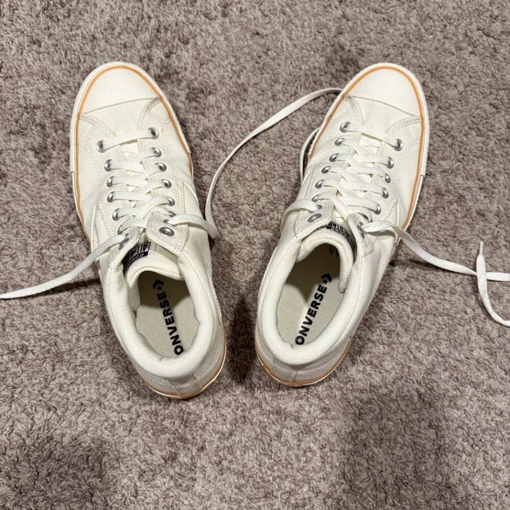 Converse Chuck Taylor Mens 13 Off White Egret All Star Malden Street Mid Gum - Picture 4 of 9